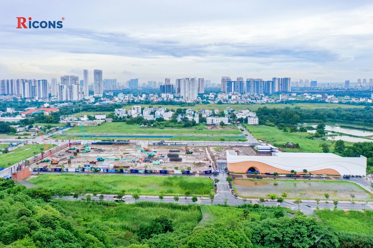 Hình ảnh công trường TT GENESIS trong cập nhật của Ricons ngày 24/09/2026
